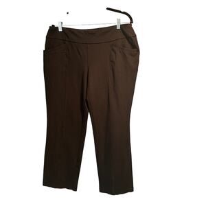 Black Cato Ponte Pants Size Large Petite Office Work Comfy Stretchy Classic